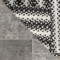 Carpets et tapis de patio extérieur noir et blanc